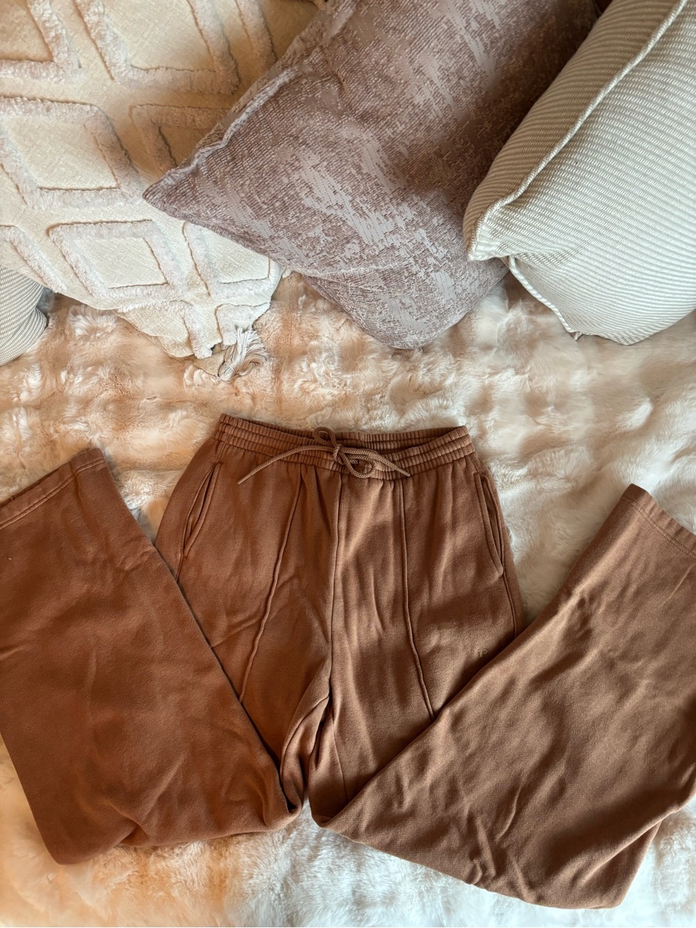 PINK Brown Women's Drawstring Lounge Pants